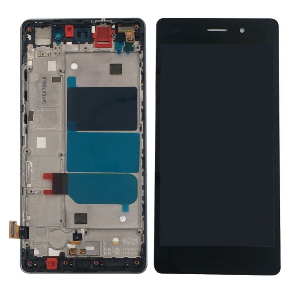 LCD HUAWEI P8 LITE CON MARCO NEGRA