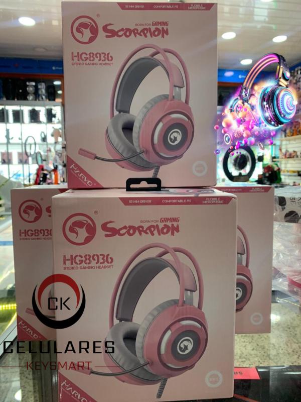 AUDIFONO MARVO LINEA SCORPION / ROSA H8936