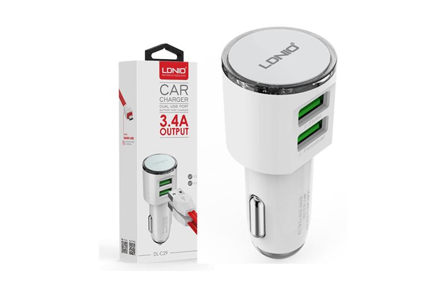 CARGADOR CARRO LDNIO DL-C29 IPHONE