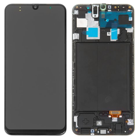 LCD SAMSUNG ORIGINAL A30/ A305G CON MARCO NEGRO