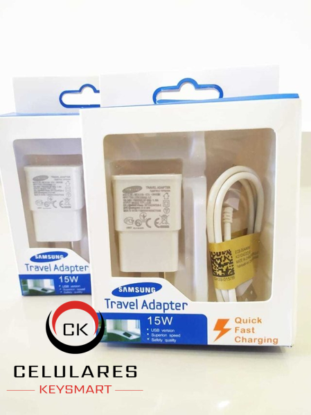 CARGADOR SAMSUNG 2 EN 1 V8 CAJA BLANCA 2.1