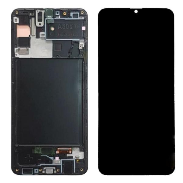 LCD SAMSUNG A30S / A307  CALIDAD OLED (SIN MARCO) NEGRA
