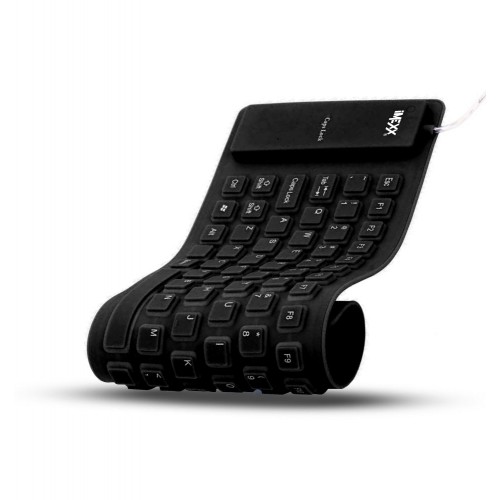 TECLADO FLEXIBLE A PRUEBA DE AGUA IMEXX / FCC TF109 NEGRO