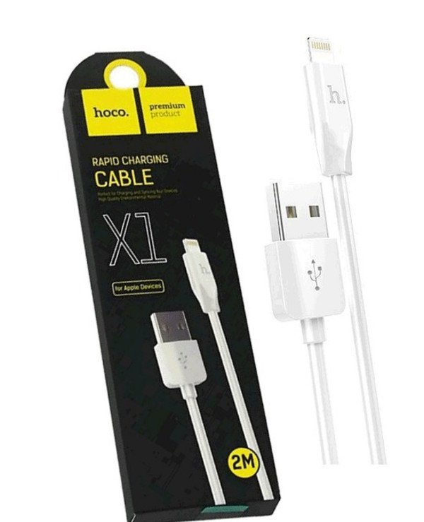 CABLE USB HOCO X1 PARA IPHONE / 2 MTS