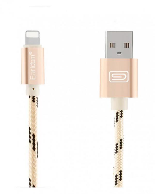 CABLE USB EARLDOM FAST TRANSMISSION IPHONE  /ET-BK6 2 MTS