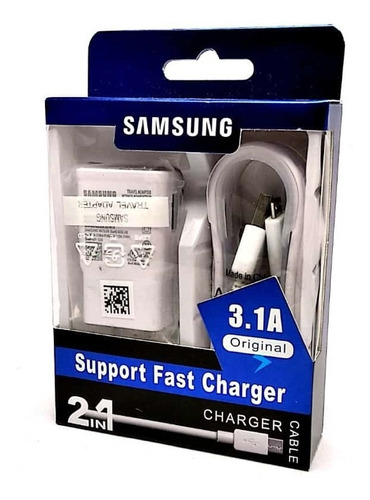 CARGADOR SAMSUNG V8  CALIDAD AAA GENERICO  2 IN 1 S7