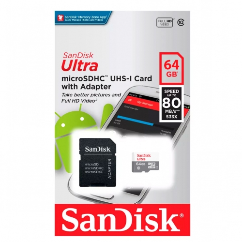 Tarjeta de memoria Ultra Sandisk / Kingston Micro 64GB