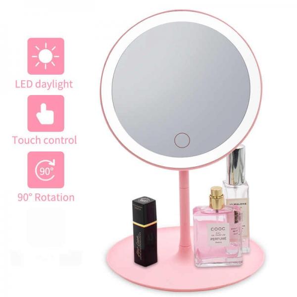 ESPEJO PARA MAQUILLAJE CON LUZ LED LED-J001