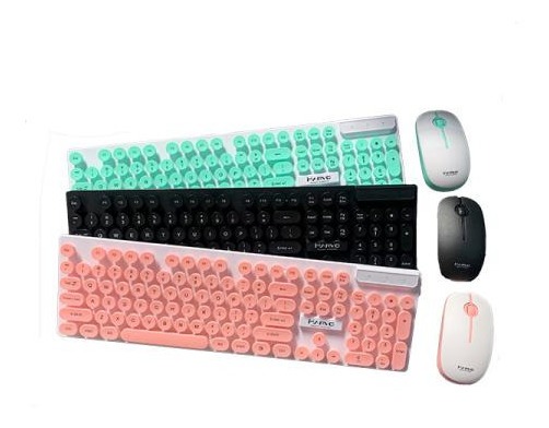 SET MARVO TECLADO Y MOUSE DCM002WE- BL VERDE NEON