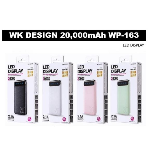 POWER BANK REMAX 20000MAH LED DISPLAY WP-163