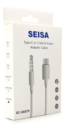 ADAPTADOR AUXILIAR 3.5 A IPHONE ( XC-009IP ) 1 MT