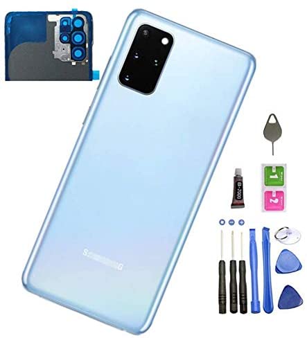TAPA SAMSUNG ORIGINAL S20 PLUS CON LENTE DE CAMARA CELESTE