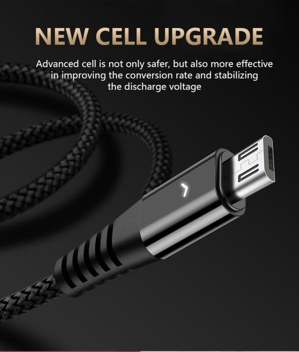 CABLE USB FAST CHARGER 2.4 MICRO TIPO C