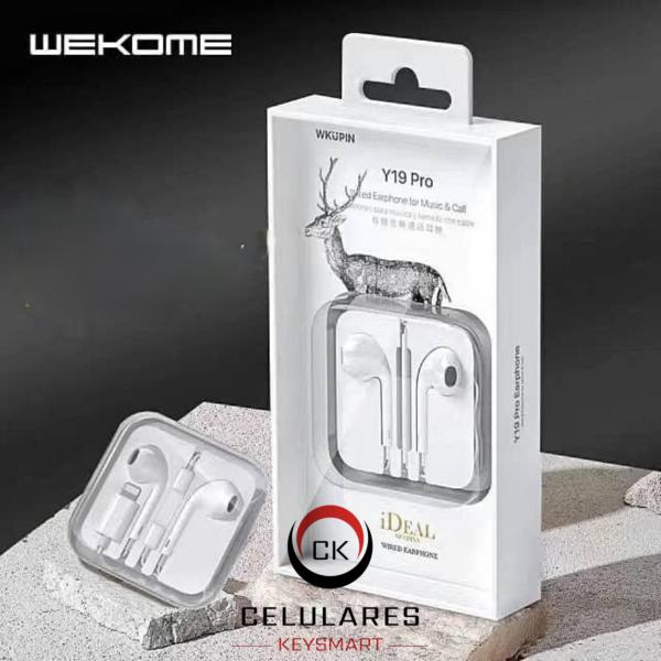 AUDIFONO MANO LIBRE IPHONE Y19 PRO LIGTHNING
