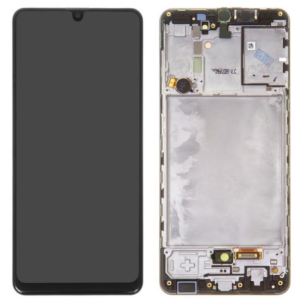 LCD SAMSUNG ORIGINAL A31 /  A315 CON MARCO NEGRO