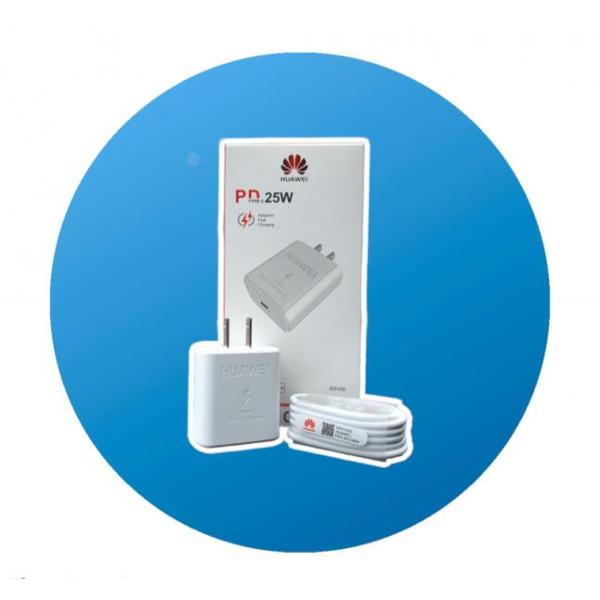 CARGADOR ORIGINAL HUAWEI TIPO C 25W CARGA RAPIDA