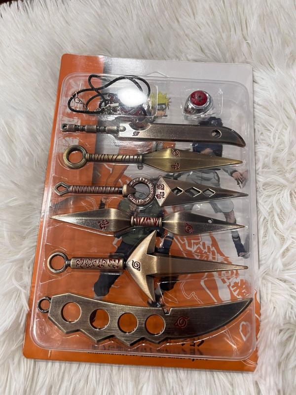 KIT SET COMBO TIPOS DE KUNAI METALICA NARUTO