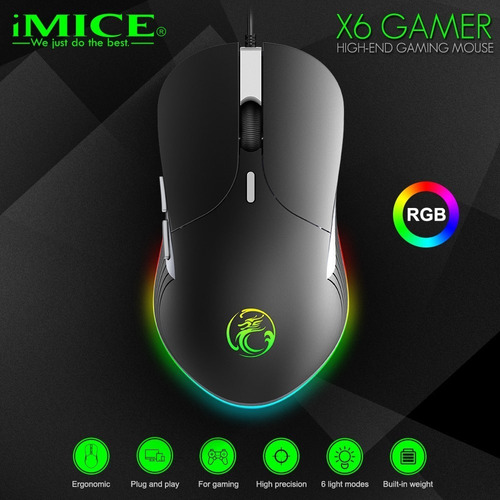 MOUSE ALAMBRICO  GAMING  X6