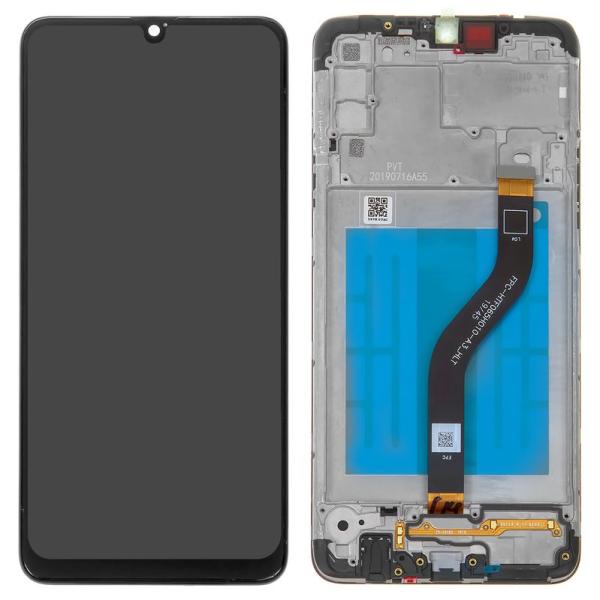 LCD CON MARCO SAMSUNG A20S / A207 CALIDAD ORIGINAL NEGRA