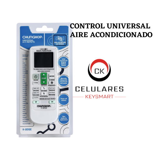 CONTROL UNIVERSAL PARA AIRE ACONDICIONADO K-2012E