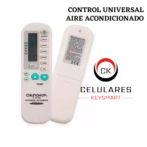 CONTROL UNIVERSAL PARA AIRE ACONDICIONADO K-1010E