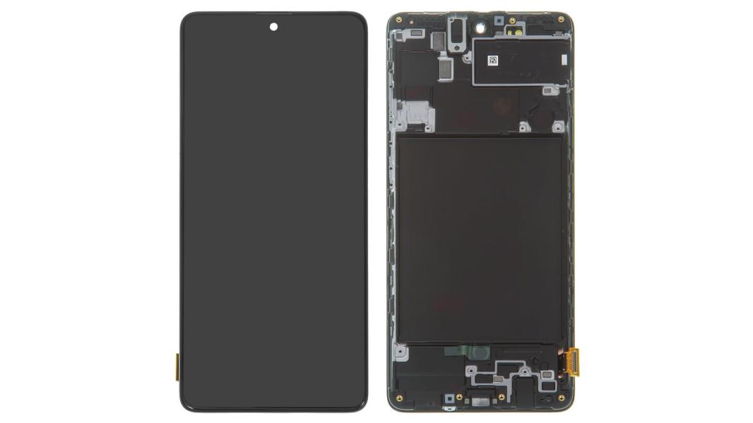 LCD SAMSUNG A71 CON MARCO / CALIDAD OLED NEGRO