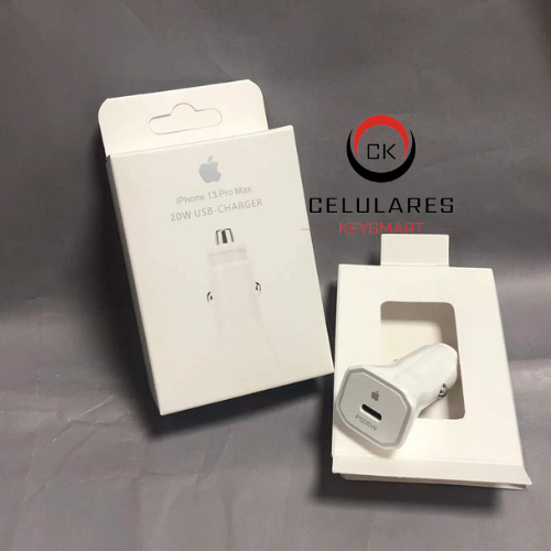 CARGADOR PARA CARRO USB-C A LIGHTNING IPHONE 13 PRO MAX 20W