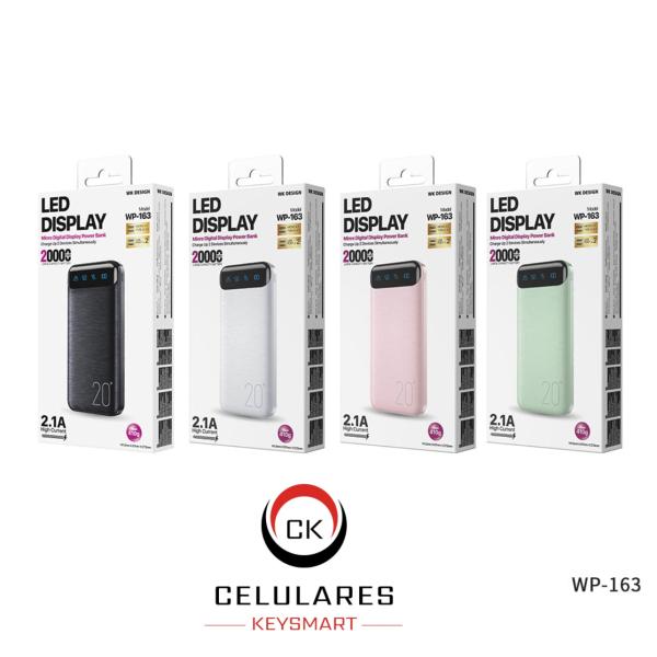 POWER BANK /WK DESING/WP-161/ 10000 MAH NEGRO