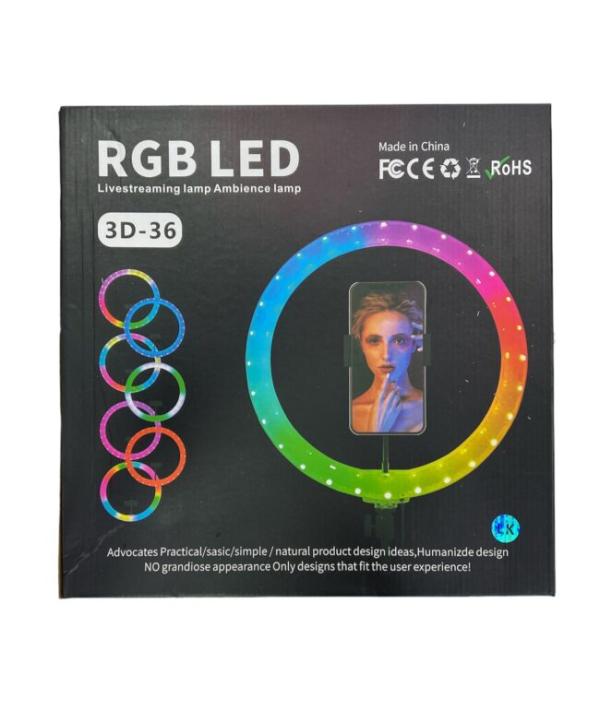 ARO DE LUZ RGB LED /3D-36 MULTICOLOR