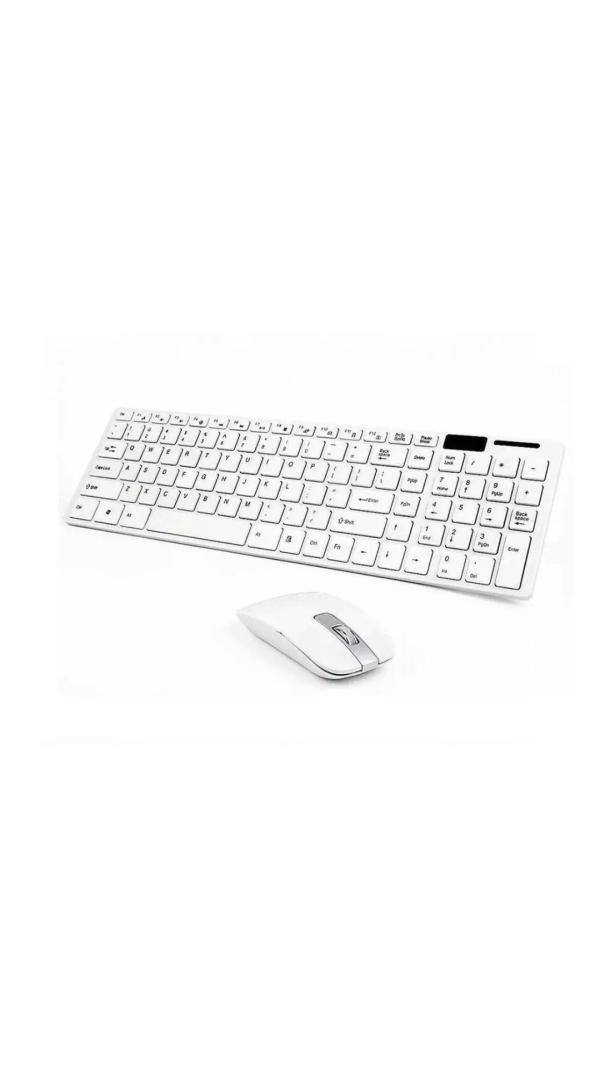 TECLADO Y MOUSE INALAMBRICO ULTRA-THIN K-06 BLANCO