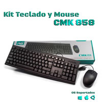 TECLADO  Y MOUSE ALAMBRICO CMK-858