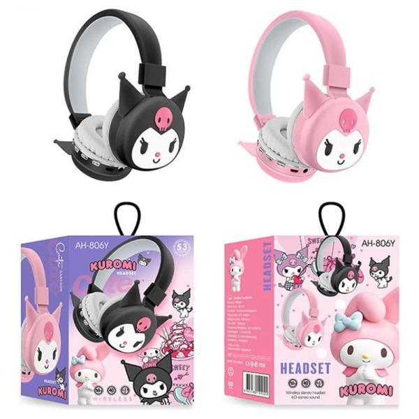 AUDIFONO BLUETOOTH DIADEMA ANIMADO KUROMI