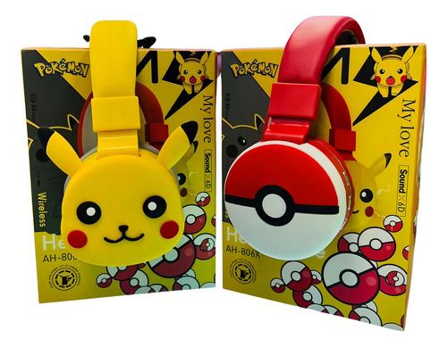 AUDIFONO BLUETOOTH DIADEMA ANIMADO POKEMON