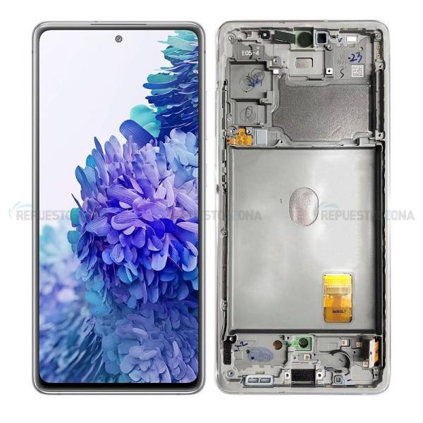 LCD SAMSUNG ORIGINAL CON MARCO S20 FE SILVER