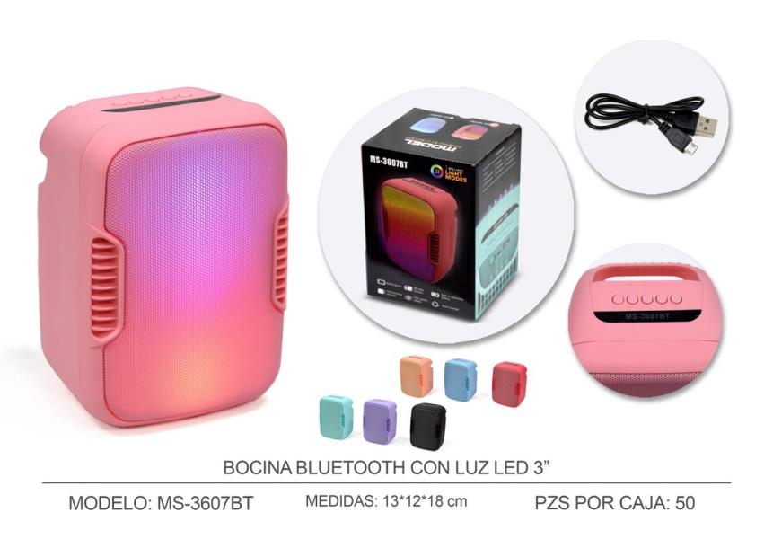 BOCINA BLUETOOTH MS-3607BT/ MS-3608 / MS-3609