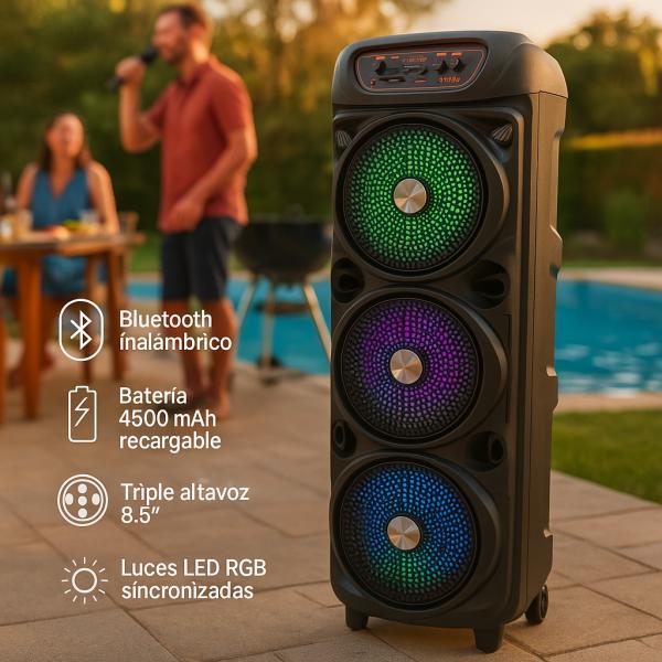 SPEAKER / BOCINA BLUETOOTH 8" OK-8306