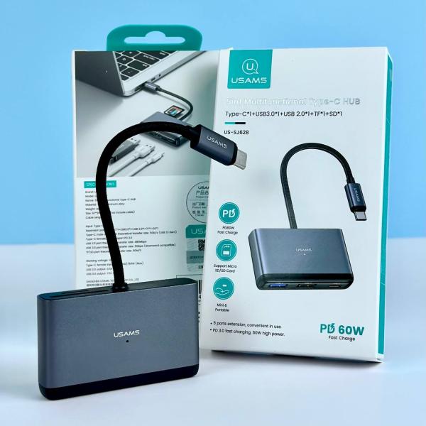 HUB MULTIFUNCIONAL 4 EN 1 TIPO C / US-SJ627