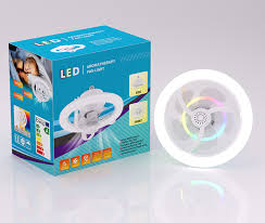 LUZ DE LED RGB CON VENTILADOR GIRATORIO