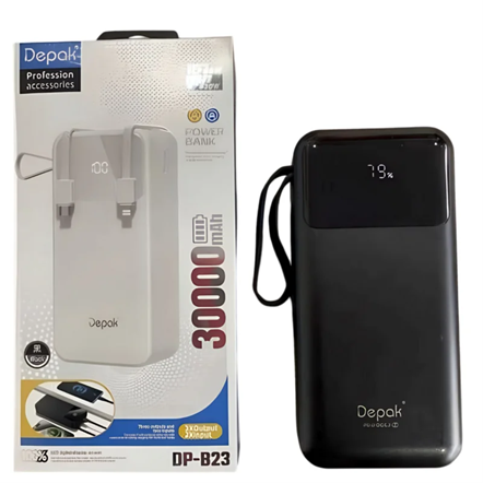 Bateria Portatil DEPAK / 30.000mAh 66W/20W   / DP-B23