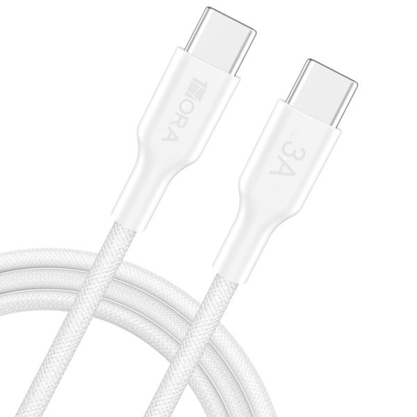 CABLE TRENZADO 1HORA / TIPO C A TIPO C / 1MTS / 3A / 60W CAB272