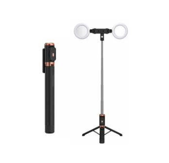 TRIPODE SELFIE STICK CON ARO DE LUZ  CON CONTROL BLUETOOTH / JC-22H